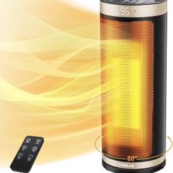 Space Heater Indoor, 1500W PTC Electric Heater
