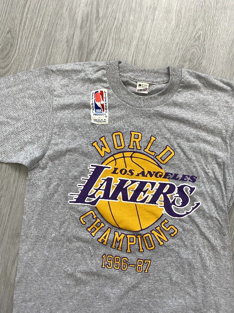 Brand New! Vintage Los Angeles Lakers 1986-87 NBA Champs T-shirt Sz M