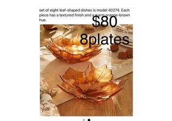 Princess house fall plates