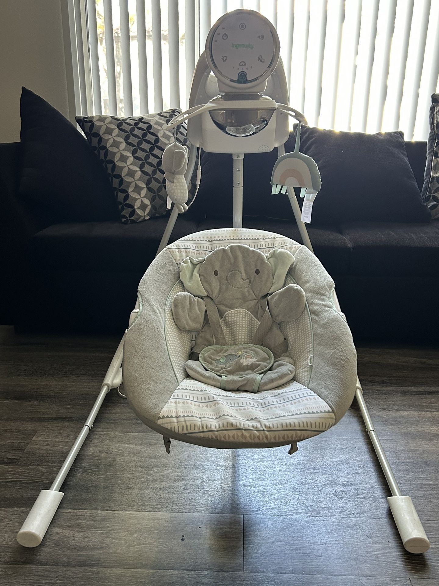 Ingenuity InLighten Motorized Vibrating Baby Swing