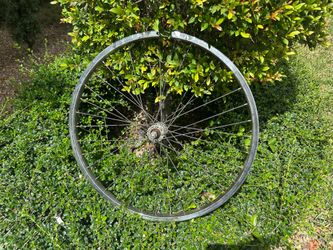26” chrome steel front bicycle wheel