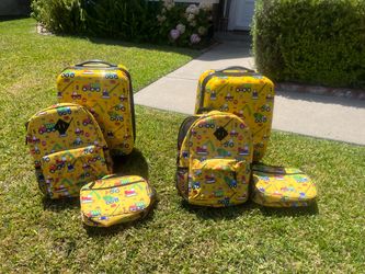 3 piece kids luggage sets