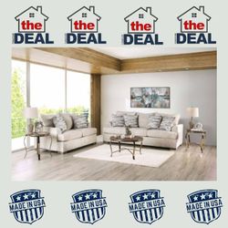 SOFA-SET HAND-CRAFTED IN THE USA: CLEARANCE TAGS