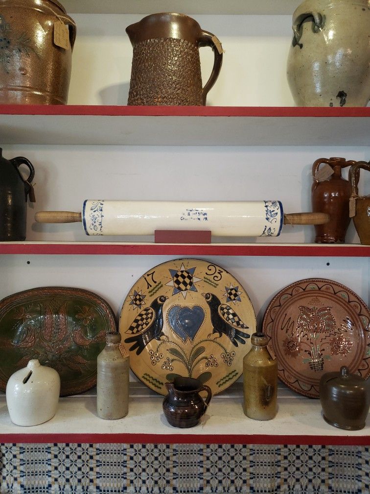 Antique Stoneware Rolling Pin