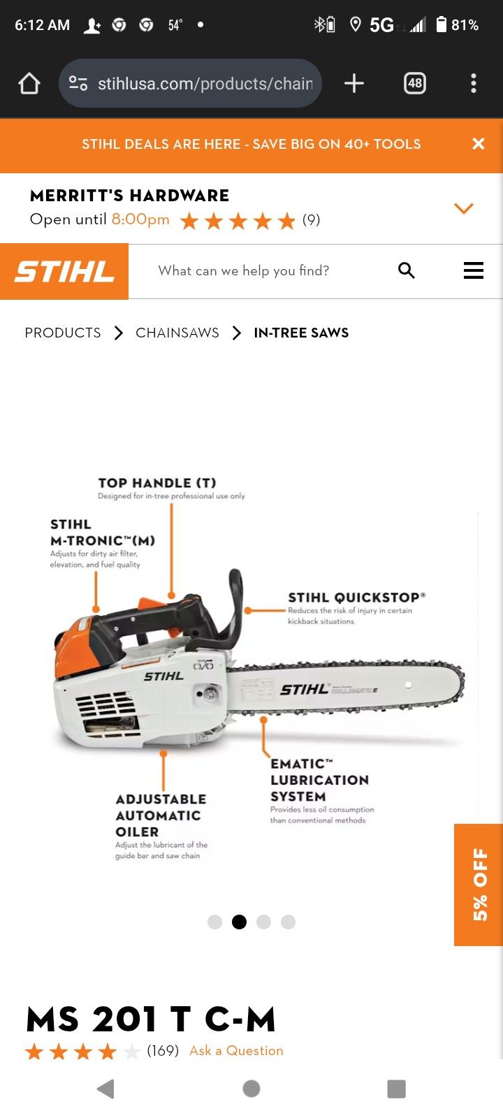 STHIL MS 201TC
