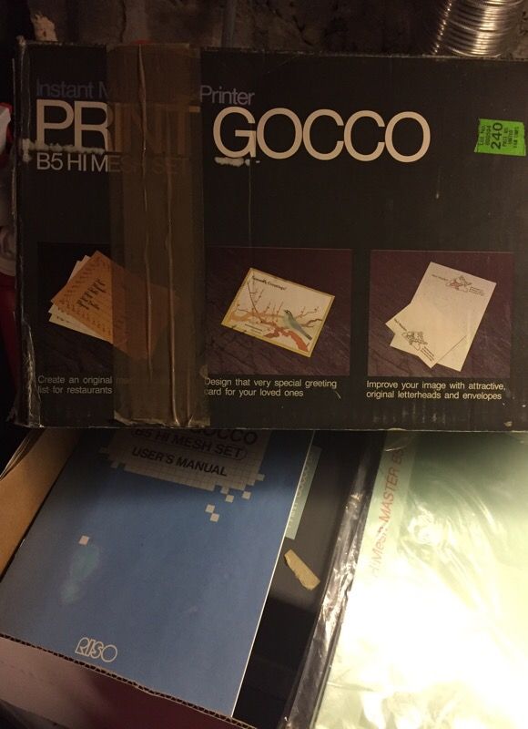 RISO Print Gocco B5 hi mesh set LARGE Gocco Instant Multi Color