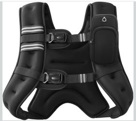 ZELUS Weighted Vest 20lb for Running Training Fitness Reflective Stripe