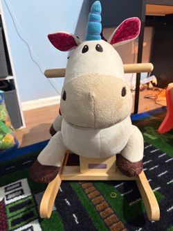 Plush Unicorn Rocking Horse Toy