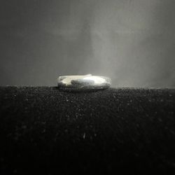 Solid Wedding Band .925 Sterling Silver