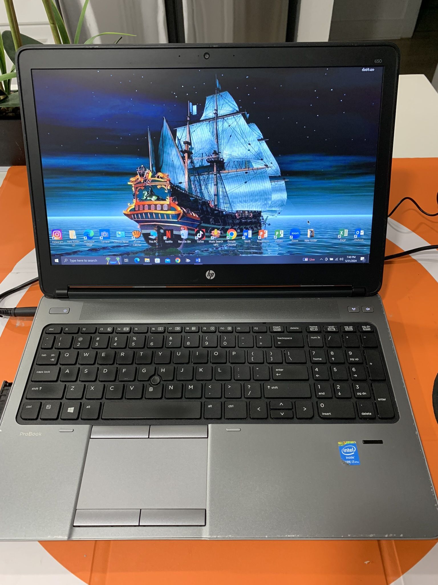 i7..i7..i7…HP PROBOOK . and MICROSOFT build On 03/05/2017….128.0 GB SSD ( Capacity ) ..8.0 GB RAM . READY FOR CLASSES