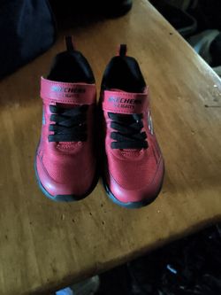 Sketchers Red Light up  Boys 12 toddler shoes