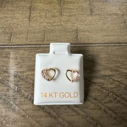Gold earrings
