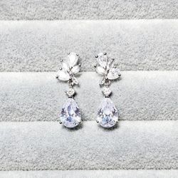 White Sapphire Earrings