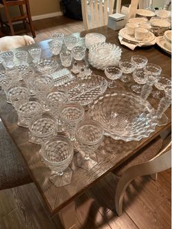 🔥 GORGEOUS Fostoria American “Cubist” Crystal Set – 50 Pieces