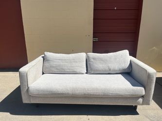 Modern Light Gray Fabric Loveseat Sofa