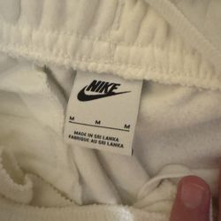 nike sweatpants white medium