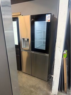 LG - 36-in Wide 27.1 Cu. Ft. Side-by-Side Smart Refrigerator with Craft Ice - Stainless Steel  🔥🔥