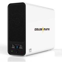 GOLDENMATE 1000VA/600W Lithium UPS Battery Backup and Surge Protector