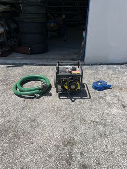 champion power equipment, 2in. semi-trash gas powered water pump hose kit, max.