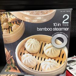 10 In 2 -tier Bamboo Steamer 