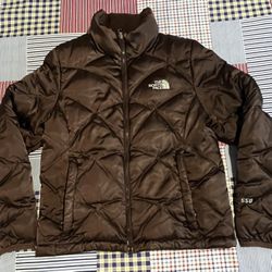 North Face 550 Quilted Puffer Jacket, Sz Women’s Small..Color Chololate Brown..