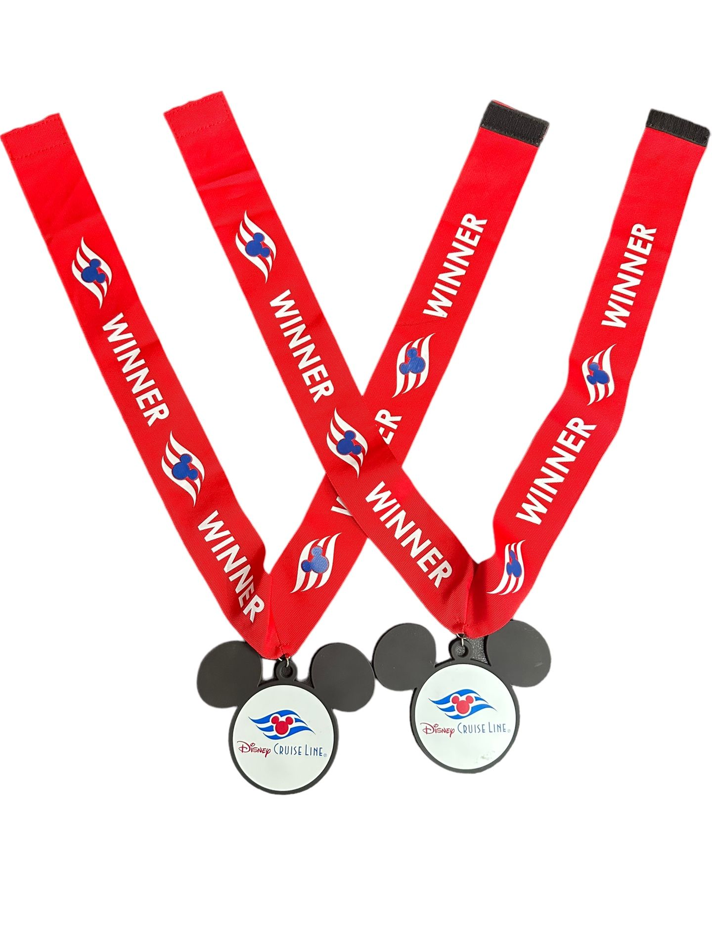 Disney Cruise Line Medallion Lanyards Medal WINNER Lot Of (2) Mickey Mouse DCL