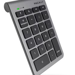 Macally Bluetooth Number Pad for Laptop - Wireless Numeric Keypad - 22 Key Numeric Keypad for Data Entry, Numpad Compatible with MacBook, iPad, iPhone