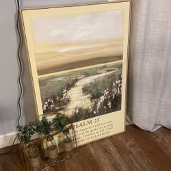 Portrait And Flower Stand Up Decor 