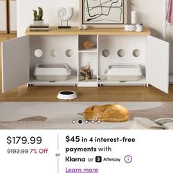 Tv Stand With Cat Litter Box Enclosure 
