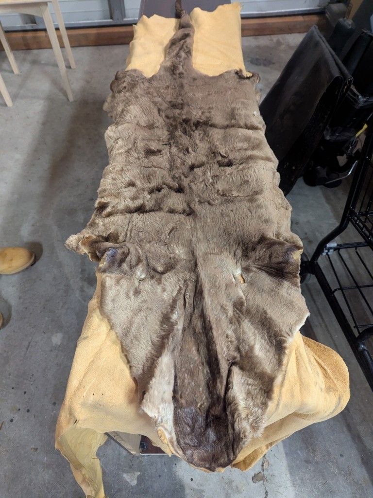 Suede Material And Otter Pelt Renaissance Items