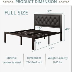 Full Size Bed Frame And Headboard 