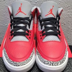 Jordan Retro 3 Red Cement Size 10.5 