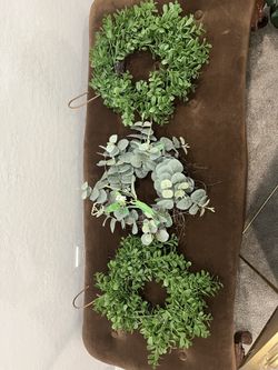 3 hanging wreaths -$10 each