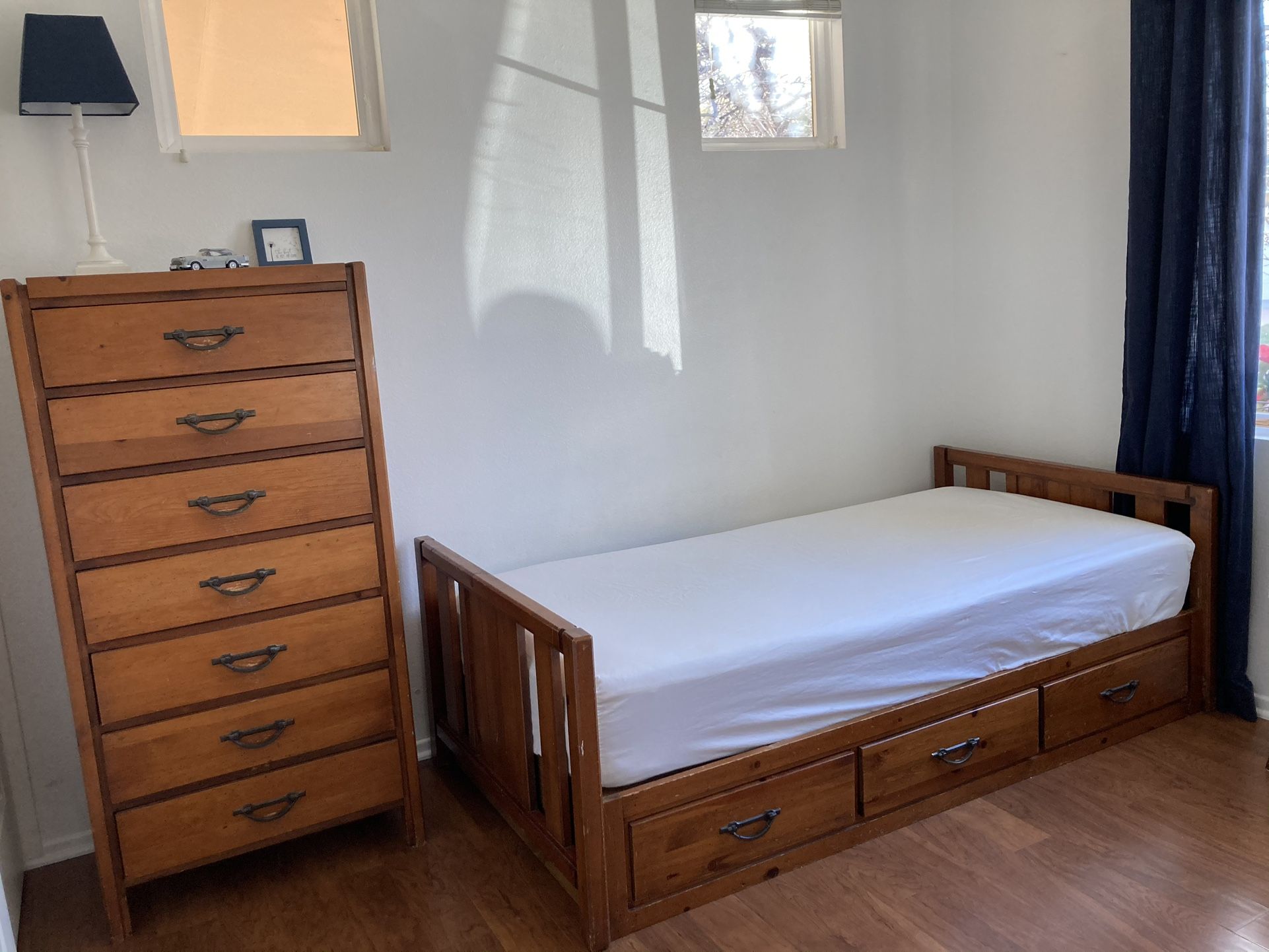 Bed Frame And Dresser Set