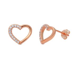 Rose Gold Plated Heart Earrings 💕