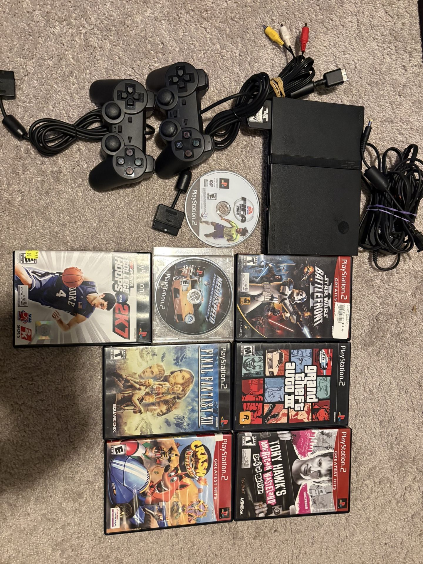 PlayStation 2 PS2 + 8 Games (hablo Espanol)