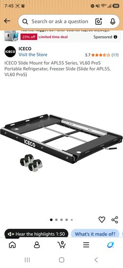 ICECO Slide Mount for APL55 Series, VL60 ProS Portable Refrigerator, Freezer Slide (Slide for APL55, VL60 ProS)