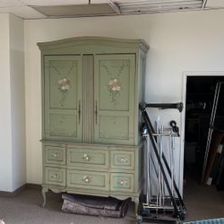 Custom Armoire For Tv And Entertainment Set