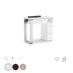 (4) Manicure Stations (like New) W/ Light Blue Chair 