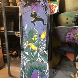 Vintage Ninja Old School Skateboard Deck 