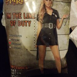Woman Size 6-8 Cop Halloween Costume