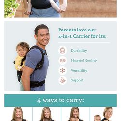 Baby Carrier 4 in 1
