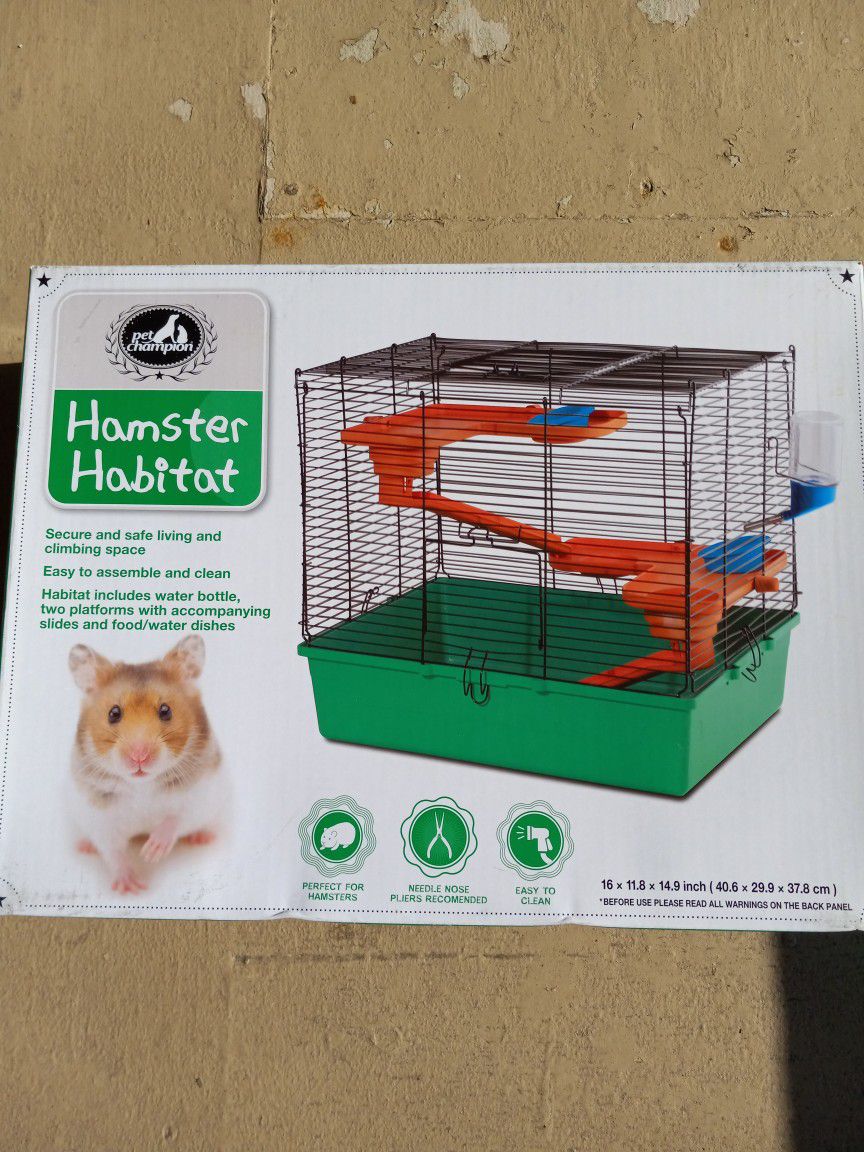 New Hamster Habitat Cage