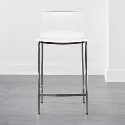 CB2 Clear Acrylic bar stool