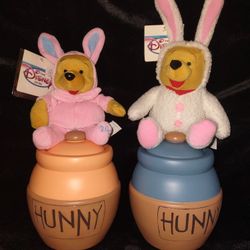 2 Disney Plush Beanie Baby $10 each Winnie The Pooh