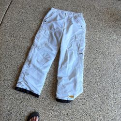 White Lightweight Snowboard pants
