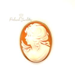 Authentic Cameo Pendant/Brooch (1.75”)