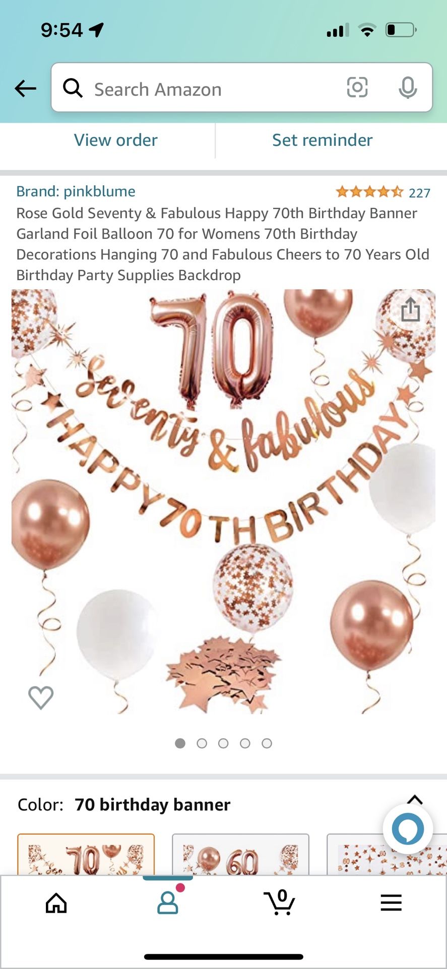 70Th Birthday Decorations