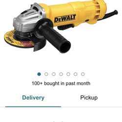 DEWALT Angle Grinder, 4-1/2-Inch, 11-Amp, 11,000 RPM, With Dust Ejection System, Corded (DWE402W)