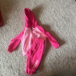 Girls Pink Pima Outfit 3-6 Months 